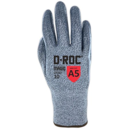 Magid DROC GPD487 Hyperon 13Gauge RepTek Grip Silicone Palm Coated Work GloveCut Level A5 GPD487-12